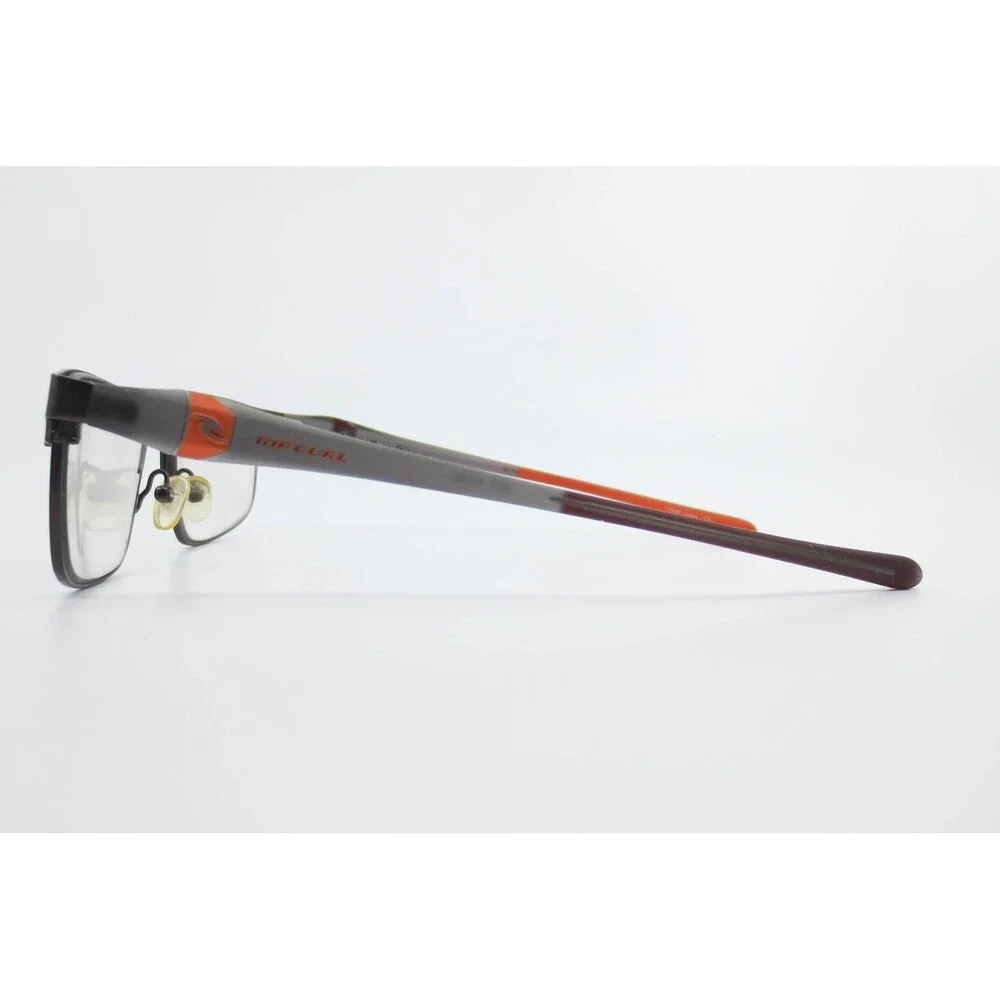 Rip Curl RC 2013 C1 Eyeglasses Matte Dark Grey Orange Rectangle Frames 56-17-140